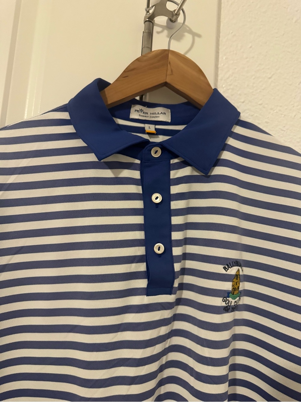 Peter Millar Summer Comfort Ballybunion Golf Club Polo Men's L